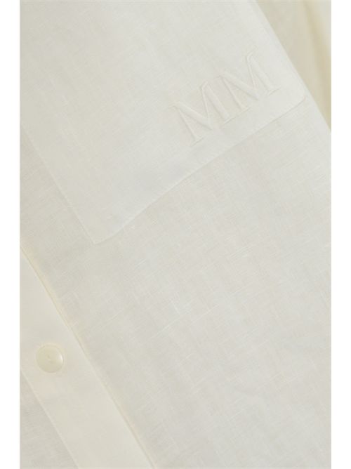 Camicia over Noel in lino Bianco MM Max Mara | 2516111018600010